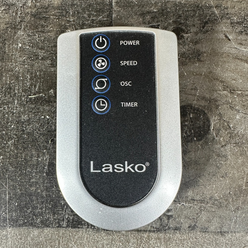 Lasko Fan Remote Control Silver Black Power Speed Osc Timer TF1200K-UL
